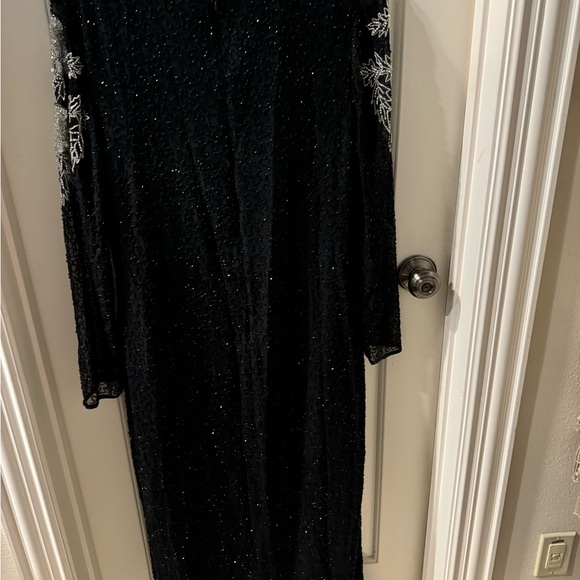 Pure silk, beaded formal gown - Picture 3 of 5